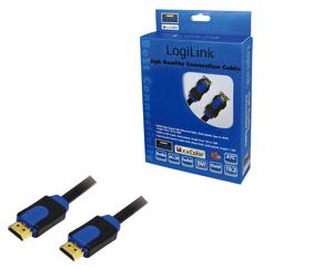 LogiLink CHB1101 HDMI-kabel HDMI Aansluitkabel HDMI-A-stekker, HDMI-A-stekker 1.00 m Zwart