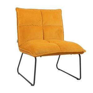 Bronx71 Velvet fauteuil Malaga okergeel