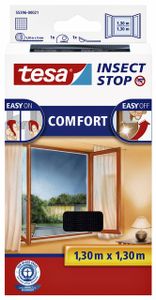 Insectenhor Tesa 55396 voor raam 1,3x1,3m zwart