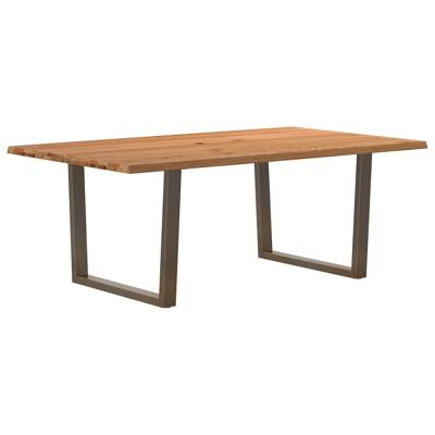 Eettafel met natuurlijke rand massief eikenhout