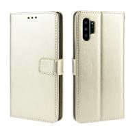 Retro Crazy Horse textuur horizontale Flip lederen case voor Galaxy Note10 Pro met houder & card slots & Photo Frame (goud)