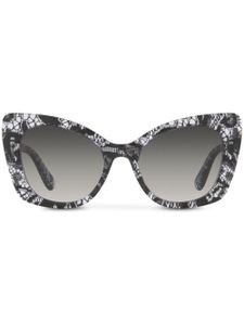 Dolce & Gabbana Eyewear lunettes de soleil à monture papillon - Noir