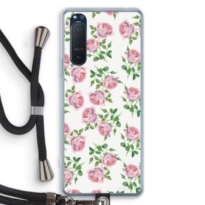 Kleine roosjes: Sony Xperia 5 II Transparant Hoesje met koord