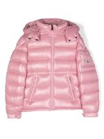 Moncler Enfant manteau matelassé Maire à logo appliqué - Rose - thumbnail