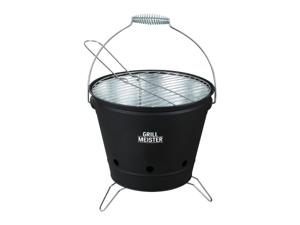 GRILLMEISTER Houtskool BBQ emmer (Zwart)