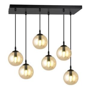 NADUVI Collection Glazen hanglamp eetkamer Cosmo 6-lichts