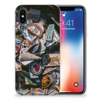 Apple iPhone X | Xs | Siliconen hoesje | met foto Badges