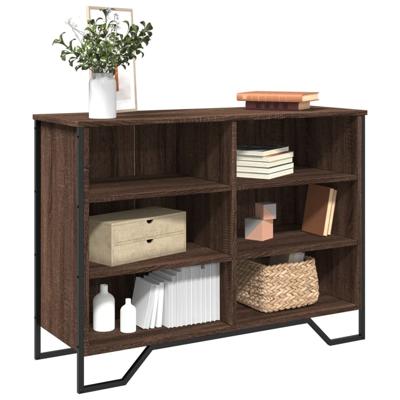 Dressoir 101x35,5x74,5 cm bewerkt hout bruin eikenkleur