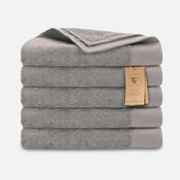 Walra Remade Cotton Handdoeken 70 x 140 cm - 550 gr/m² - Taupe - 5 stuks Walra Remade Cotton Handdoeken 70 x 140 cm - 550 gr/m² - Taupe - 5 stuks