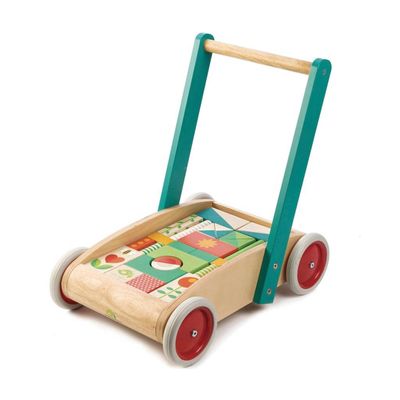 Tender Toys Loopwagen Hout Junior 42 X 28 X 42 Cm 30-delig
