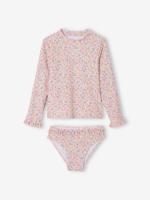 Anti-UV bikini voor meisjes lichtroze