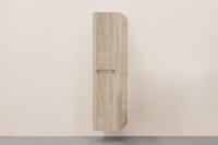 Kolomkast Wiesbaden Sulora 160x40x35 cm Afgeronde Hoeken Geribbeld Licht Eiken