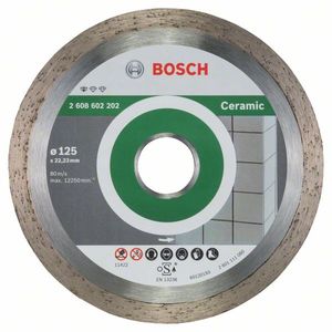 Bosch Accessoires Diamantdoorslijpschijf Standard for Ceramic 125 x 22,23 x 1,6 x 7 mm 1st - 2608602202