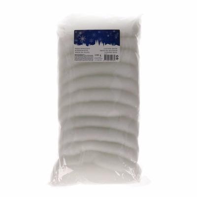 Sneeuw watten - 2x - zak - 100 gram - winterdecoratie - winterversiering
