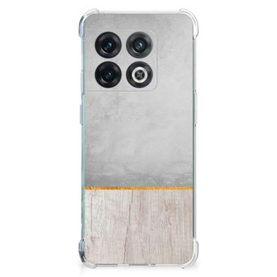 OnePlus 10 Pro Stevig Telefoonhoesje Wood Concrete OnePlus 10 Pro Stevig Telefoonhoesje Wood Concrete