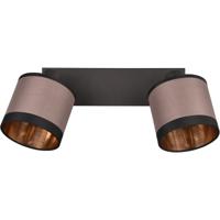 Moderne LED Plafondlamp Mat Zwart - E14 Fitting - 2-lichts - Metaal