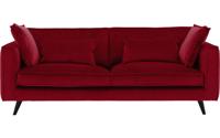 Goossens Bank Suite rood, stof, 4-zits, elegant chic