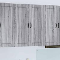 Keukenkast met plank Grijs Sonoma 80 x 31 x 100 cm Bewerkt hout