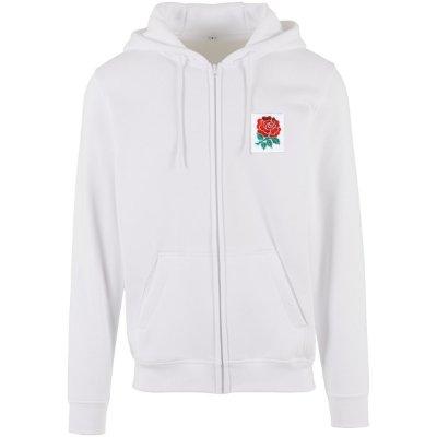 Rugby Vintage - Engeland Retro Rugby Zip Hoodie 1970s - Wit