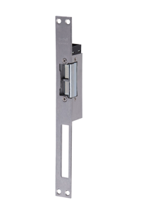 Effeff 142URF Elektrische brandbestendige inbouw deuropener | spanningsloos vergrendeld | fix | sluitplaat 165 LAP bronskleurig | 12 of 24V=~ | 100%