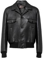 Prada veste en cuir - Noir