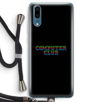 Retro: Huawei P20 Transparant Hoesje met koord
