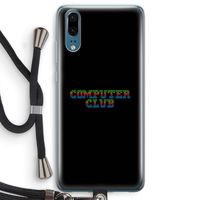 Retro: Huawei P20 Transparant Hoesje met koord