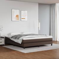 Boxspring bed kunstleer bruin 180x200 cm