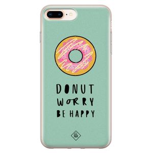iPhone 8 Plus/7 Plus siliconen hoesje - Donut worry