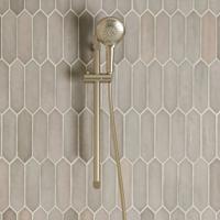 Glijstang set SaniClear Brass | 60 cm | Incl.Handdouche en Doucheslang | Geborsteld messing - mat goud