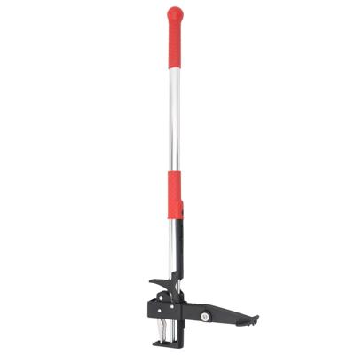 VidaXL Onkruidsteker 99,5 cm geanodiseerd aluminium rood en zilver