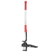 VidaXL Onkruidsteker 99,5 cm geanodiseerd aluminium rood en zilver
