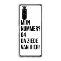 Da ziede van hier: Sony Xperia 5 Transparant Hoesje