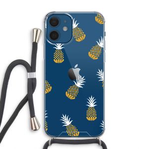 Ananasjes: iPhone 12 Transparant Hoesje met koord