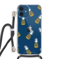 Ananasjes: iPhone 12 Transparant Hoesje met koord