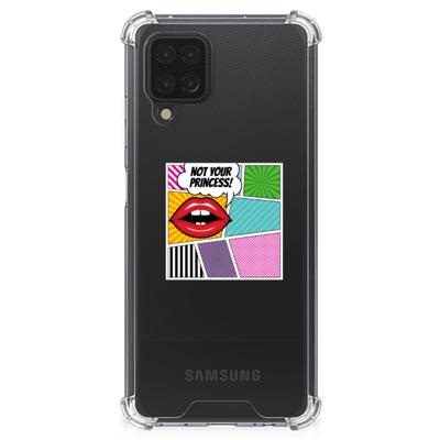 Samsung Galaxy A12 Anti Shock Bumper Case Popart Princess Samsung Galaxy A12 Anti Shock Bumper Case Popart Princess
