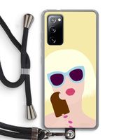 Ice cream: Samsung Galaxy S20 FE / S20 FE 5G Transparant Hoesje met koord