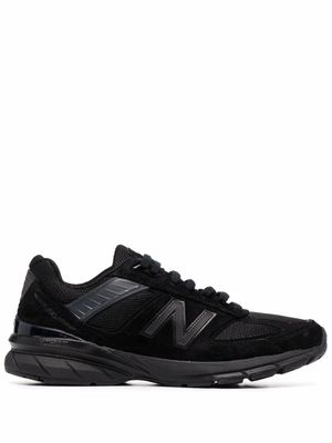 New Balance baskets en daim à patch logo - Noir