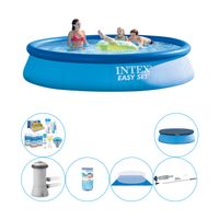 Intex Easy Set Rond 396x84 cm - Zwembad Inclusief Accessoires - thumbnail