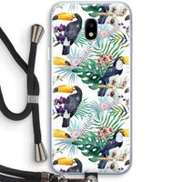 Tukans: Samsung Galaxy J3 (2017) Transparant Hoesje met koord