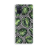 Geometrische jungle: Galaxy A71 Transparant Hoesje