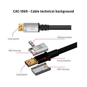 CLUB3D DisplayPort 1.4 HBR3 8K Kabel M/M 4meter - [CAC-1069]