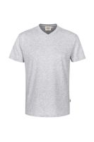 Hakro 226 V-neck shirt Classic - Mottled Ash Grey - XS