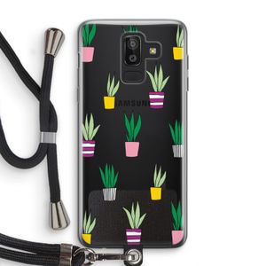 Sanseveria: Samsung Galaxy J8 (2018) Transparant Hoesje met koord