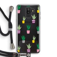 Sanseveria: Samsung Galaxy J8 (2018) Transparant Hoesje met koord