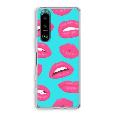 Bite my lip: Sony Xperia 5 III Transparant Hoesje