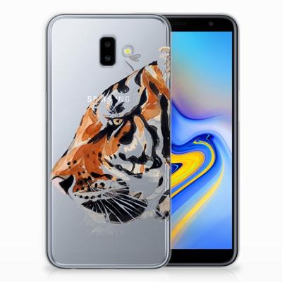 Smartphone hoesje Samsung Galaxy J6 Plus (2018) Watercolor Tiger