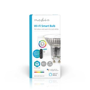 Nedis SmartLife LED Spot | Wi-Fi | GU10 | 345 lm | 4.9 W | 1 stuks - WIFILRC10GU10 WIFILRC10GU10