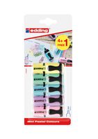 Markeerstift edding mini pastel assorti 4+1 gratis