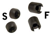 Bicisupport R05FS Adapters KUNST 100/190/101 4 stuks - Zwart